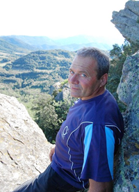 Remy Martinez, seen near Rennes-le-Chateau, has been hunting treasure for more than 30 years.