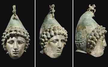  The Crosby Garrett Helmet has been named after the hamlet in Cumbria where it was found  Photo: PA  