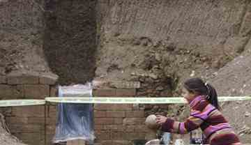 Bulldozers and other equipment have already destroyed parts of the Roman village. 