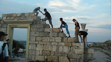 The Black Sea's largest Classical archaeological site , Chersonesos, is more than 2,000 years old. Once one of the richest cities in the Black Sea, boasting more than 4,000 buildings, it is now threatened by encroaching modern development.