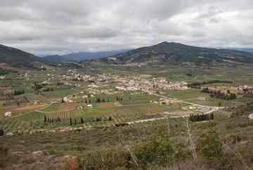 The Village of Old Nemea.  Sanctuary of Zeus is the far right.