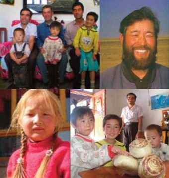 Zhelaizhai locals exhibiting 'Roman' physical traits. (Courtesy of Prof. Chen Zhengyi, History Dept., Lanzhou University, China)