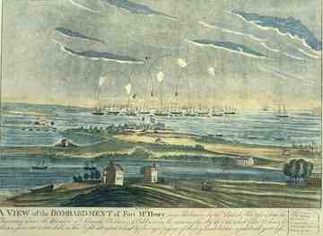 Bombing of Fort McHenry, Sept. 13, 1814. [Photograph by: Christie's, Illustration Handout]