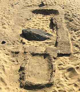 Amara West_View over chapel and pyramid (tomb G112).