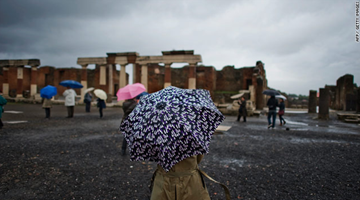 Over 2.5 million tourists visit the site each year, according to Pompeii officials.