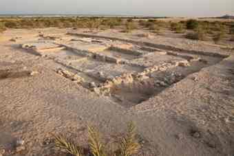 Archaeological dig sit of the pre-Islamic Christian settlement on Bani Yas.