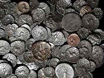 The Hallaton coin hoard.