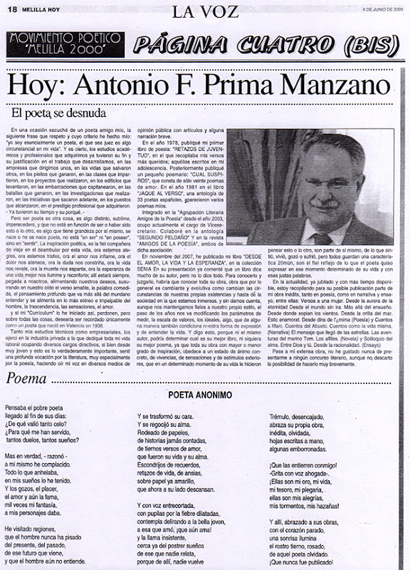 Artículos de Antonio F. Prima Manzano