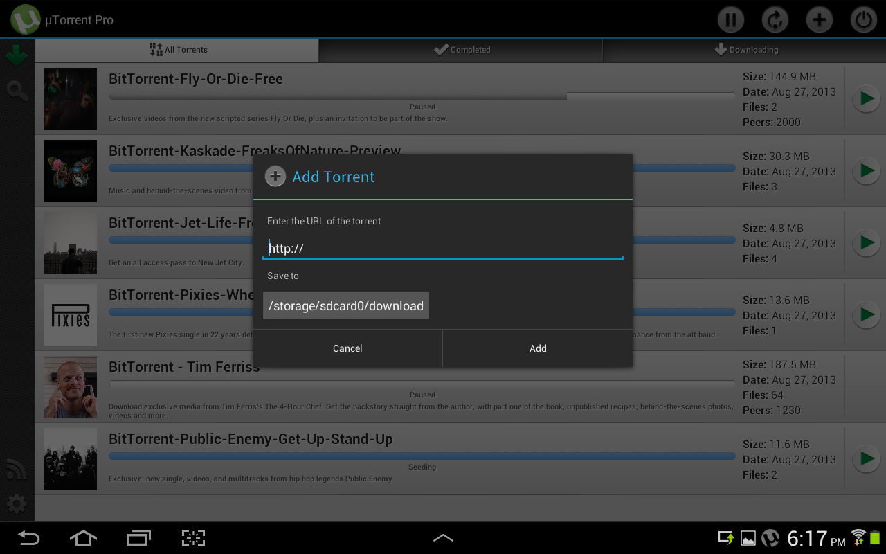 μTorrent ® Pro - Torrent App - Screenshot