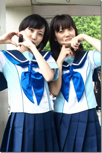 loveplus cosplay - kobayakawa rinko and anegasaki nene from comiket 2010