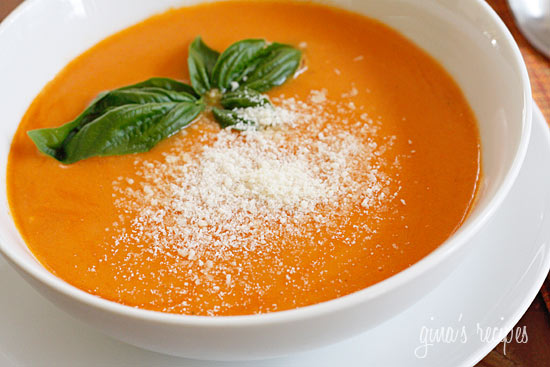 The most delicious tomato soup made from fresh garden tomatoes.