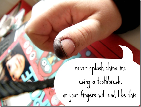 china ink finger