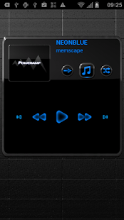Free Poweramp Widget NEON BLUE APK for PC