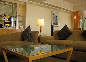 sitting room of Sofitel Manila's Opera Suite