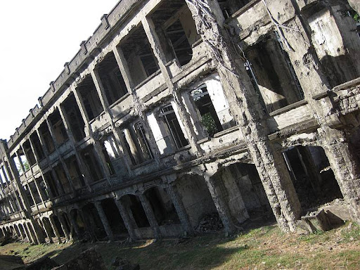 Middleside barracks ruins in Corregidor Island