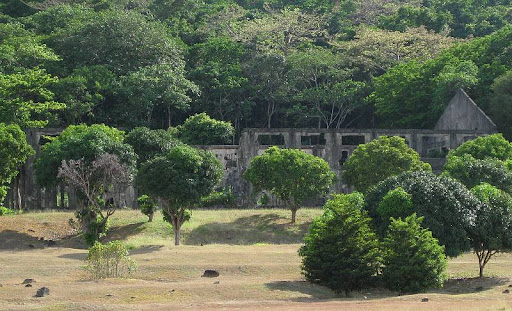YMCA building ruins in Corregidor Island