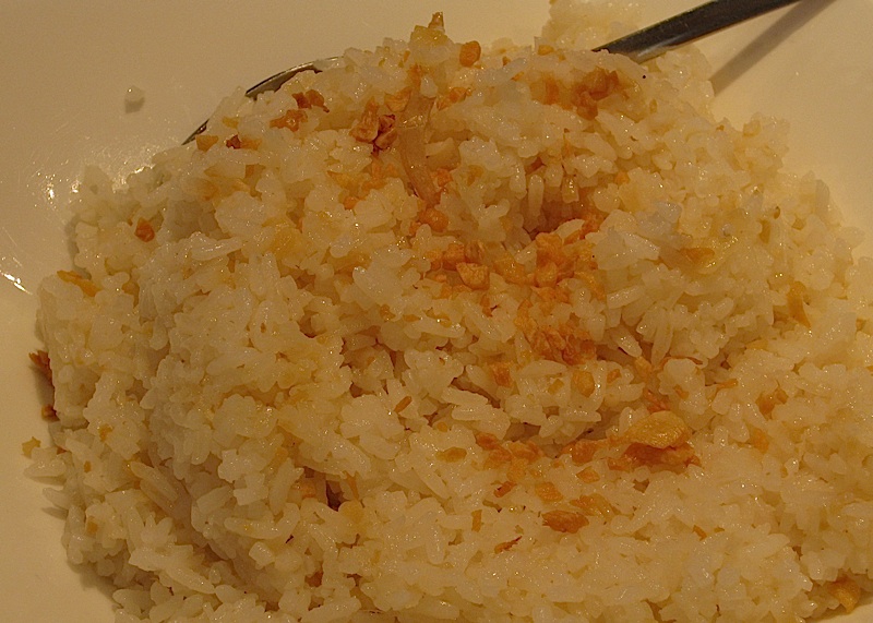 fried garlic rice at Crisostomo