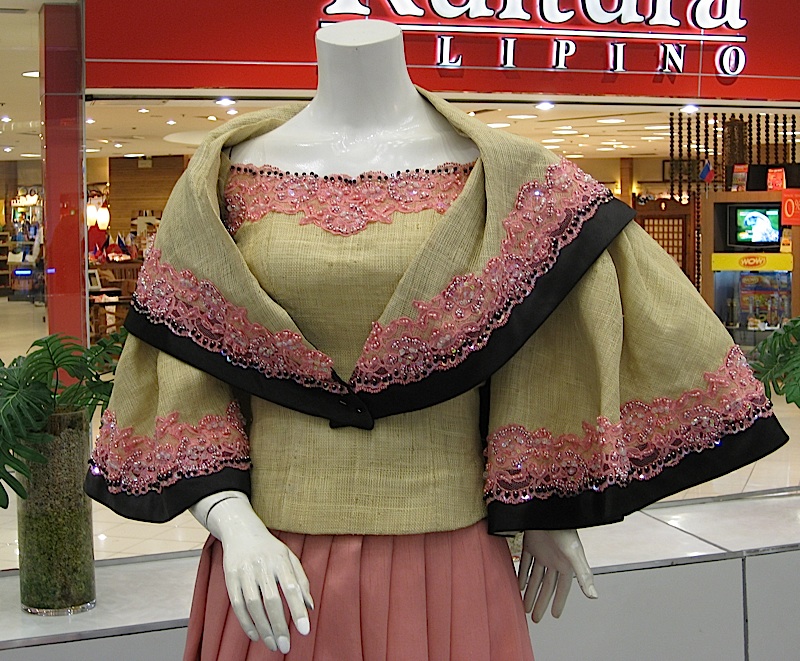 kimona and panuelo made out of abaca