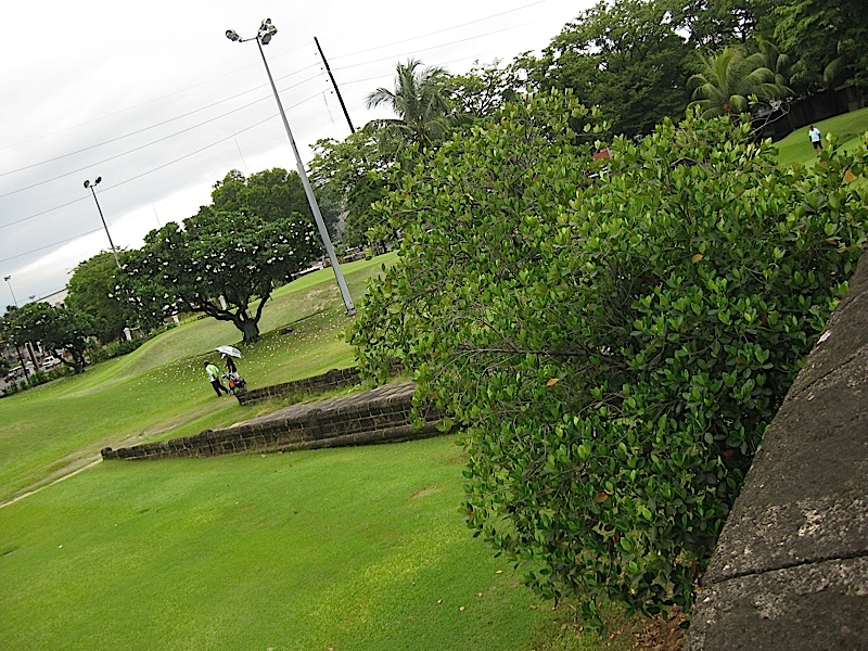 pathway of the Postigo del Palacio in Intramuros and the Club Intramuros Golf Course