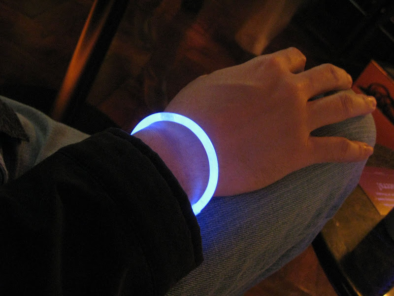 glow-in-the-dark bracelet at the Glitter and Glow themed party at Sofitel Manila's 7Pecados by the Bay