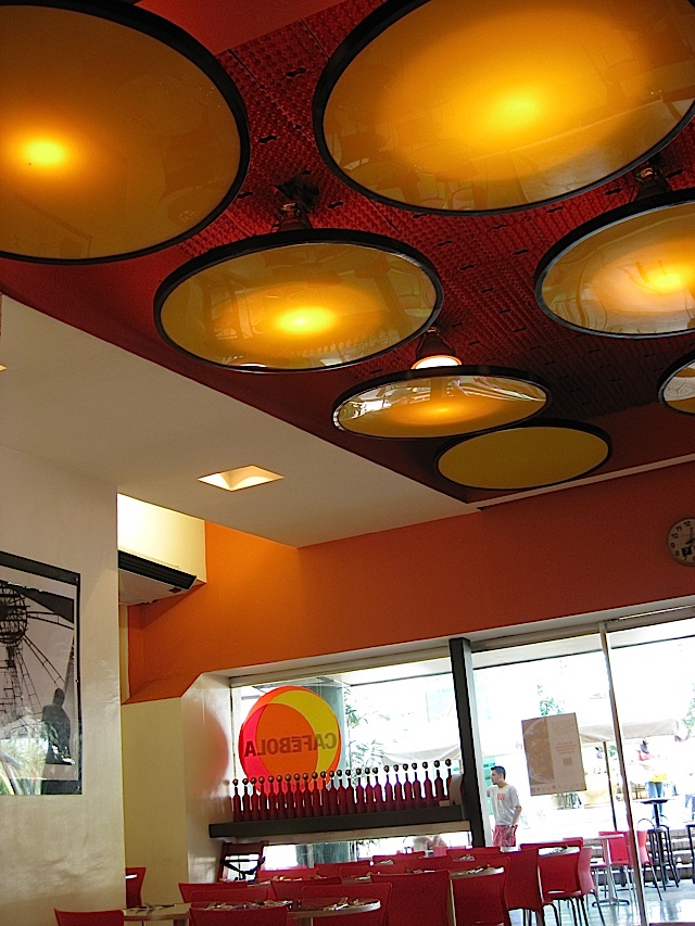interior of Café Bola at the Araneta Coliseum