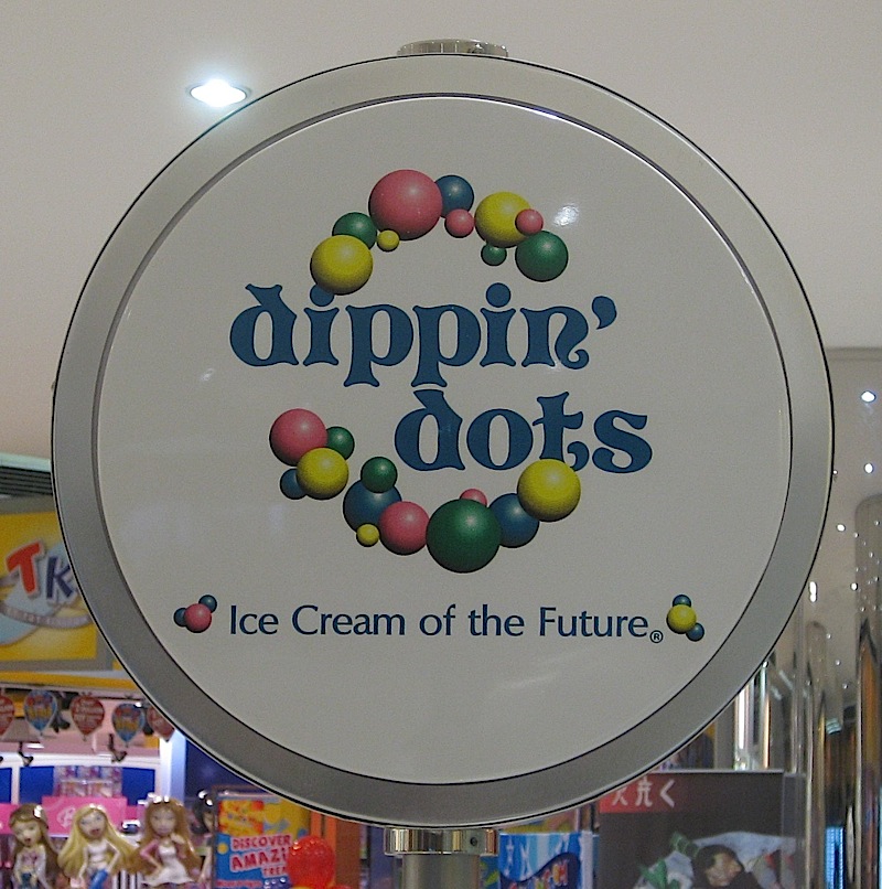 Dippin' Dots logo and tag line