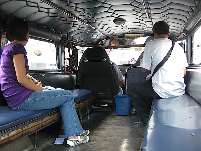 inside a jeepney