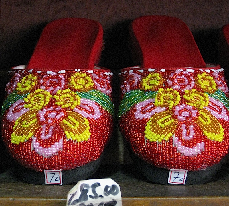 hand-beaded slippers found in Binondo, Manila's Chinatown