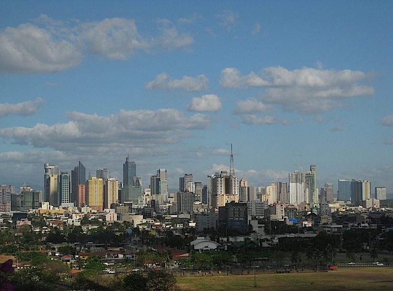 view of Pasay City from Hotel Sofitel Philippine Plaza