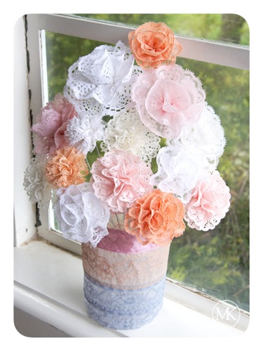 Lace flower bouquet 1