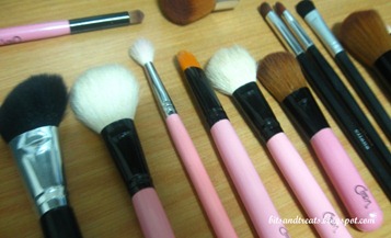 assorted makeup brushes before washing 4, by bitsandtreats
