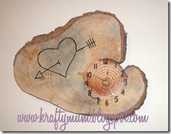 Wood Clock  081 kraftymum blog