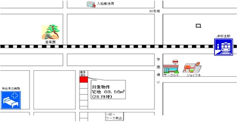 文京町地図ペイント