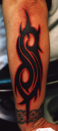 I have a Slipknot tattoo. Ha. By all means I should get a Rammstein one and