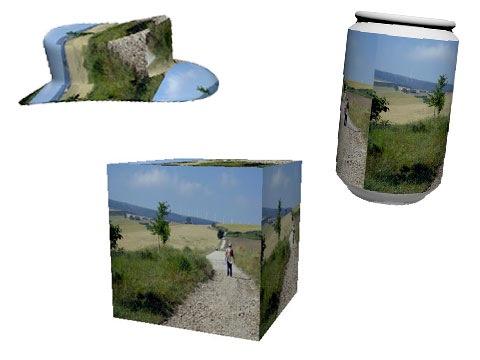 Algunas formas en 3D disponibles en PhotoShop CS5