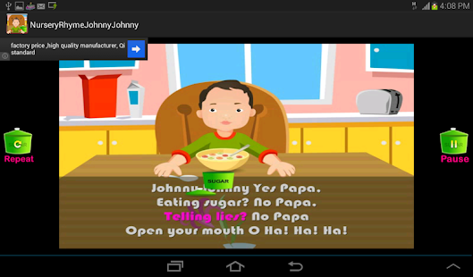 Kids Rhyme Johnny Yes Papa Screenshots 12
