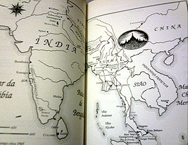 Mapa que acompanha o livro
