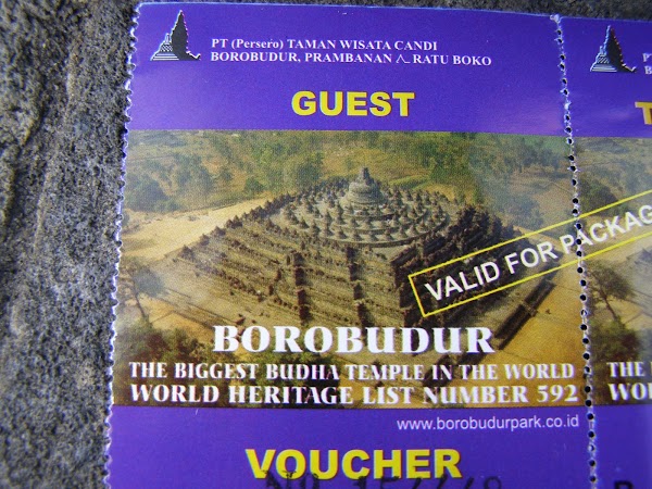 Imagini Indonezia: Borobudur bilet