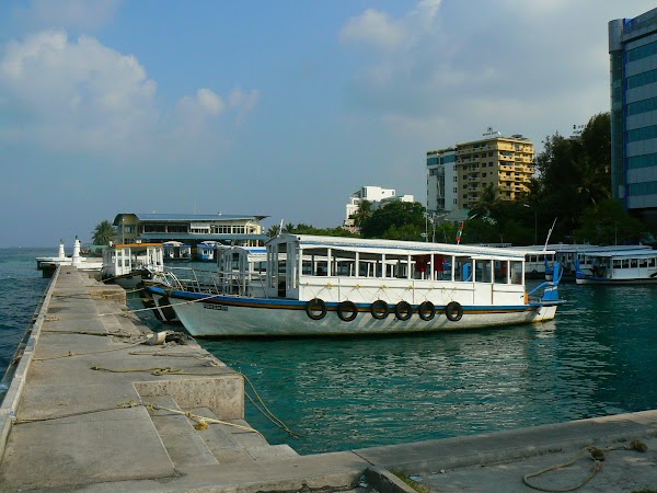 Imagini Maldive: portul din oras.JPG
