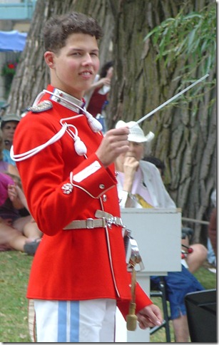 Nikolai conducting the Tivoli Boy's Guard Band