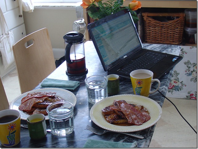 The weekly breakfast working from home edition