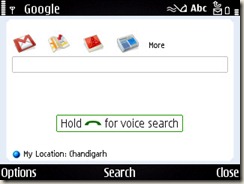 Google Application for Nokia E71