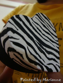 Zebra Inspired heart Box