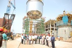 India’s Fast Breeder Nuclear Reactor Core being transported & lowered into place