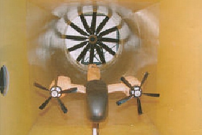 An wind tunnel model depicting a design iteration of an Indian aircraft program