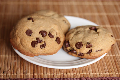 photo of chocolate chip cookies on a plate