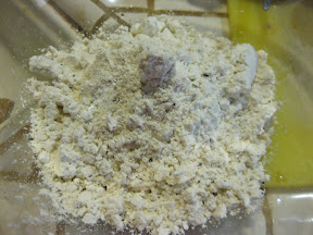 a close-up shot of the kechal bread mix dry ingredients in a bowl