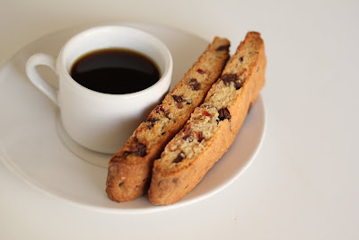 Cranberry chocolate chip biscotti