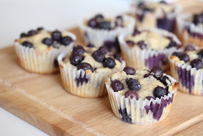 muffins on a cutting board.