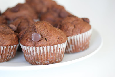 close-up photo of a plate of muffins